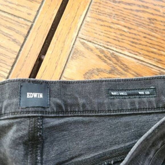 NWT Edwin Marli Wide Leg Ankle in Shadows sz 28 - Picture 3 of 6